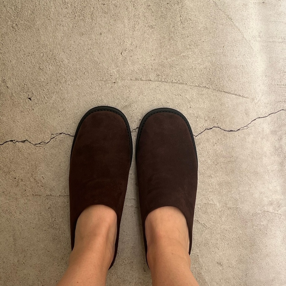 Brown Suede Slip-On Shoes - Classic Casual